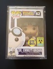 Funko Pop Dr. Emmett Brown Back to the Future Glow Exclusive #62 Rare Near Mint