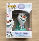 Funko Pop Disney Olaf Presents Olaf As Ariel #1177 + Free Protector