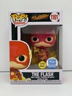 FUNKO POP! #1101 THE FLASH GLOWS IN THE DARK FUNKO SHOP EXCLUSIVE W/ PROTECTOR