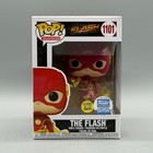 Funko Pop! #1101 The Flash Glows Funko Shop Exclusive DC w/ Protector *Vaulted*