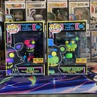 NIB Funko Pop! 5 Nights Freddys Blacklight Fr Fazbear 955 & Foxy 954 W protector