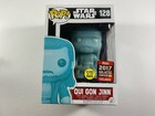 Funko Pop Star Wars Qui Gon Jinn 128 Holographic Exclusive Convention 2017 READ