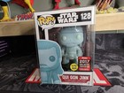 Funko Pop Star Wars Qui Gon Jinn 128 Holographic Exclusive Convention 2017 MINT