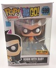 Funko Pop #599 Robin as Nightwing with Baby Teen Titans Go Hot Topic Ex In Hand