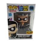 Funko Pop Teen Titans Go Robin with Baby #599 Hot Topic Exclusive Vinyl