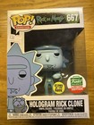 Funko Pop! Vinyl: Rick and Morty Hologram Rick Clone #667 Glow In The Dark