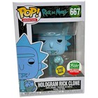 Funko POP Hologram Rick Clone #667 Vinyl Figure Rick And Morty Funko Shop Exclus