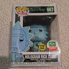 Funko Pop Vinyl: Rick & Morty - Hologram Rick Clone #667 GITD w/ Protector