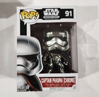 Funko Pop! Vinyl Figure Star Wars Captain Phasma Silver Chrome #91 in Protector