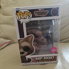 NEW FUNKO EXCLUSIVE POP! BABY ROCKET FLOCKED #1208 GUARDIANS 3