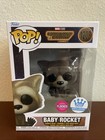 Funko Pop: Guardians of Galaxy Vol. 3 - Baby Rocket #1208 Flocked Funko Shop Ex.