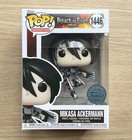 Funko Pop Attack On Titan Mikasa Ackermann Metallic #1446 + Free Protector