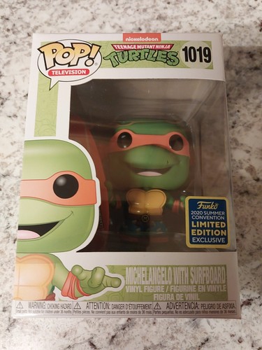 Funko Pop! Michelangelo with Surfboard #1019 2020 Summer Convention Exclusive