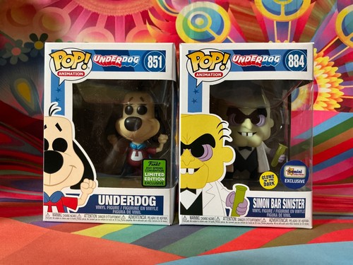 Funko Pop! Underdog #851 & Simon bar sinister #884 *Both are NIB, and look great
