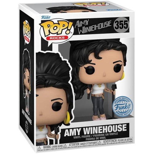 Amy Winehouse - White Tank Top - #355 - Special Edition - Rocks - Funko Pop!