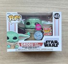 Funko Pop Star Wars Grogu With Cookies Flocked #465 + Free Protector