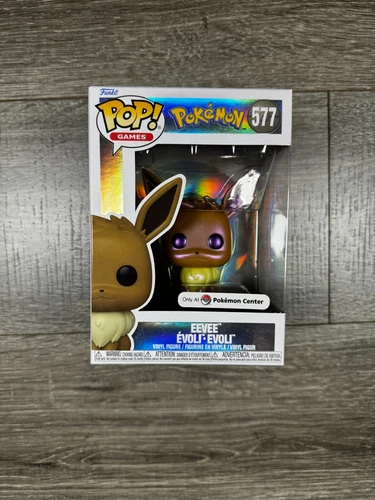 Eevee Pearlescent Pokemon Center Exclusive Funko Pop! #577 New w/Protector 🔥