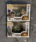 Funko Pop Jurassic World Giganotosauras #1207 & Velociraptors Blue + Beta #1212