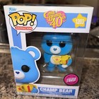 Funko POP! Care Bears 40th Anniversary CHAMP BEAR Vinyl #1203  **FLOCKED CHASE**