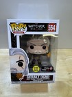 Funko Pop! Games #554 Geralt (IGNI) Witcher Wild Hunt GITD Gamestop NON-MINT H3
