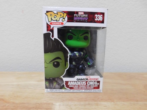 New Funko Pop Games Marvel Future Fight #336 Amadeus Cho as Hulk bobble-head