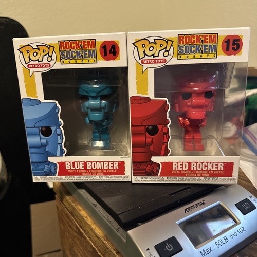Funko Pop! Retro Toys Rock'em Sock'em Robots #14-#15 Blue Bomber Red Rocker