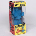 Rock'em Sock'em Robots Funko Wacky Wobbler Bobblehead 8" Blue Mattel Game Toy