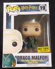 FUNKO POP! HARRY POTTER DRACO MALFOY HOT TOPIC EXCLUSIVE #19 NEW IN BOX