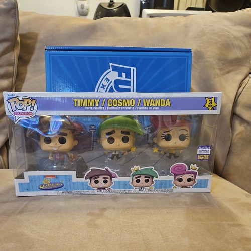 Funko Pop Nickelodeon Fairly OddParents Timmy Cosmo Wanda SDCC New Sealed