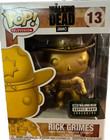 AMC The Walking Dead Rick Grimes GOLD #13 Funko Pop Supply Drop Exclusive Figure