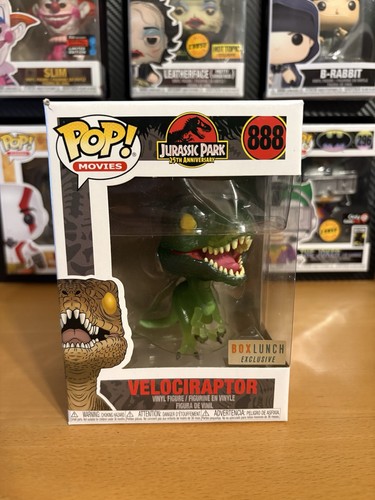 Funko POP! Movies Jurassic Park Velociraptor #888 BoxLunch Exclusive W/Protector