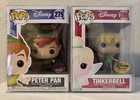 NEW Pair of Disney PETER PAN 279 and TINKERBELL 295 4" Funko Pop Figures