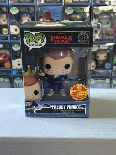 Funko Pop! Digital Freddy Funko as Eddie Munson #193 + POP PROTECTOR