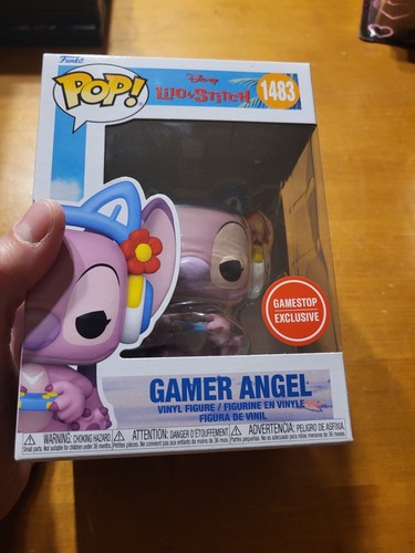 Funko Pop Disney Lilo & Stitch GAMER ANGEL # 1483 GAMESTOP EXCLUSIVE READ