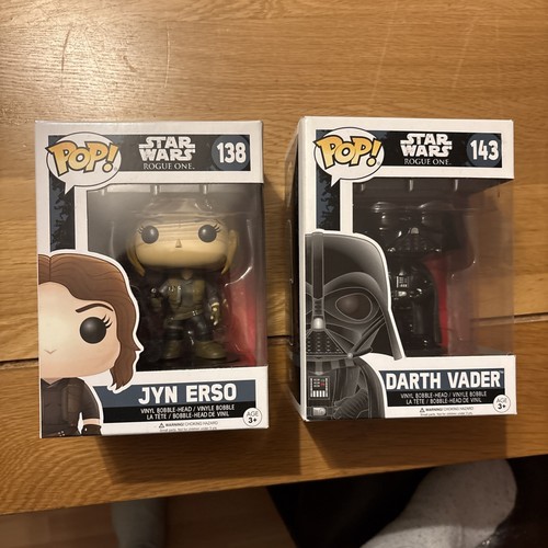 Funko Pop! Vinyl: Star Wars Rogue One Darth Vader #143 & Jyn Erso 138