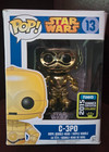 Funko Pop Star Wars #13 C-3P0 Metallic Figure 2015 Summer Convention Exclusive