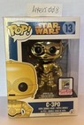 SDCC 2015 LE Exclusive Funko Pop C-3PO #13 Chrome Gold with SDCC sticker