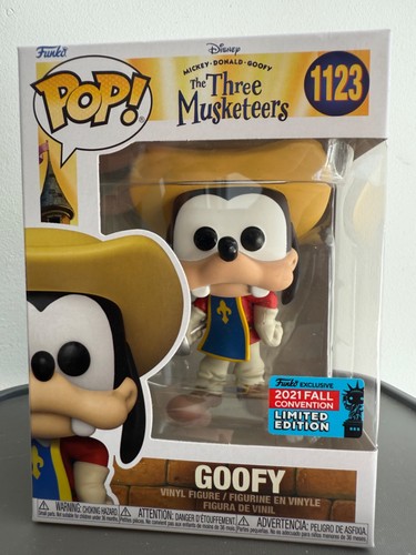 FUNKO POP! Goofy #1123 The Three Musketeers Disney Vinyl Figure Boxed
