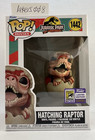 SDCC 2023 Funko Pop Hatching Raptor Jurassic Park 1442 Official Con Sticker