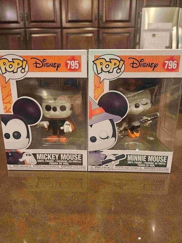 Funko Halloween Mickey and Minnie Mouse, Boxes 795 and 796.