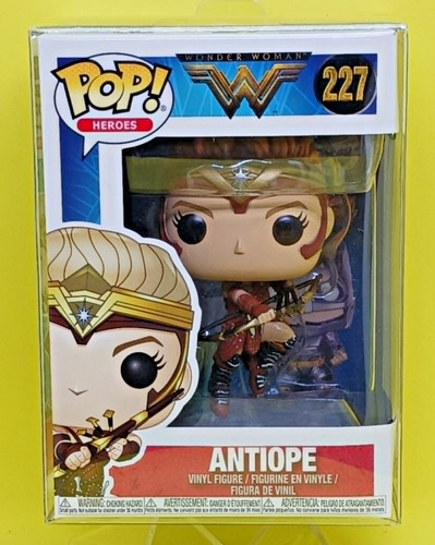Funko Pop! Heroes Wonder Woman Antiope #227 & Pocket Pop! Keychain Wonder Woman