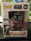 Funko Pop! Star Wars - The Mandalorian w/ Dark saber #663 w/free protector