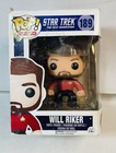 G8 Funko Pop TV WILL RIKER Star Trek Vinyl Figure 189 ,Side Road Find !