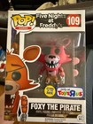 Five Nights At Freddy's Funko Pop Foxy the Pirate 109 Toys R Us Exclusive Glow