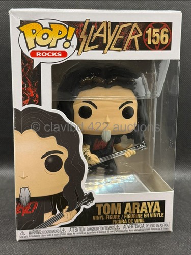 Funko POP!  Slayer: Tom Araya - 156 Rocks Read! metal guitar vinyl figure