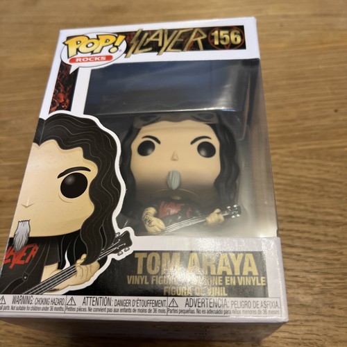 Funko POP!  Slayer: Tom Araya - 156 Rocks Read! metal guitar vinyl figure