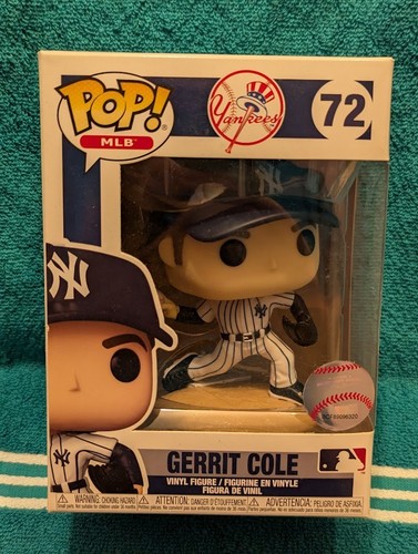 Funko Pop! MLB Gerrit Cole Home Uniform #72 Yankees Baseball Figure New NIB