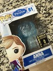 2014 Funko Pop! Disney Frozen Anna Clear Ice Blue #81 SDCC Convention Exclusive