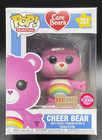 Funko Pop! Care Bears: Cheer Bear - Flocked - Box Lunch Excl #351 + Protector