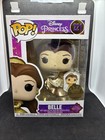 Funko Pop Disney Princess Belle 221 Exclusive + Pin - Very small box rip see pic